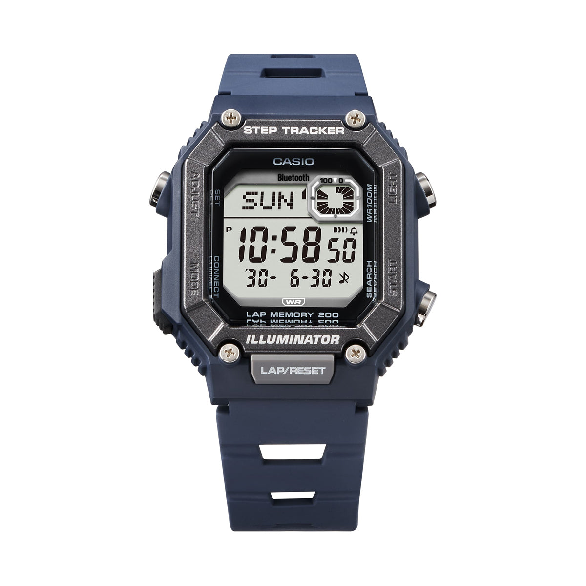 Men's Watch CASIO COLLECTION Mod. STEP TRACKER LAP 200 Bluetooth - BLUE